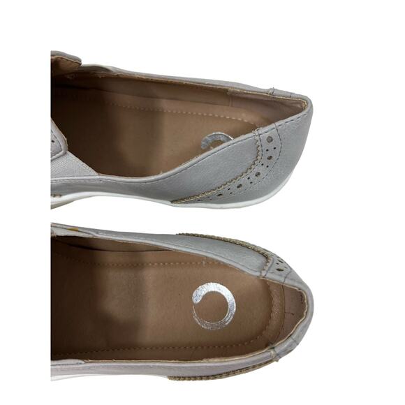 Journee Collection Alisha Gray Tassel Platform Loafers 6.5 - Picture 7 of 8